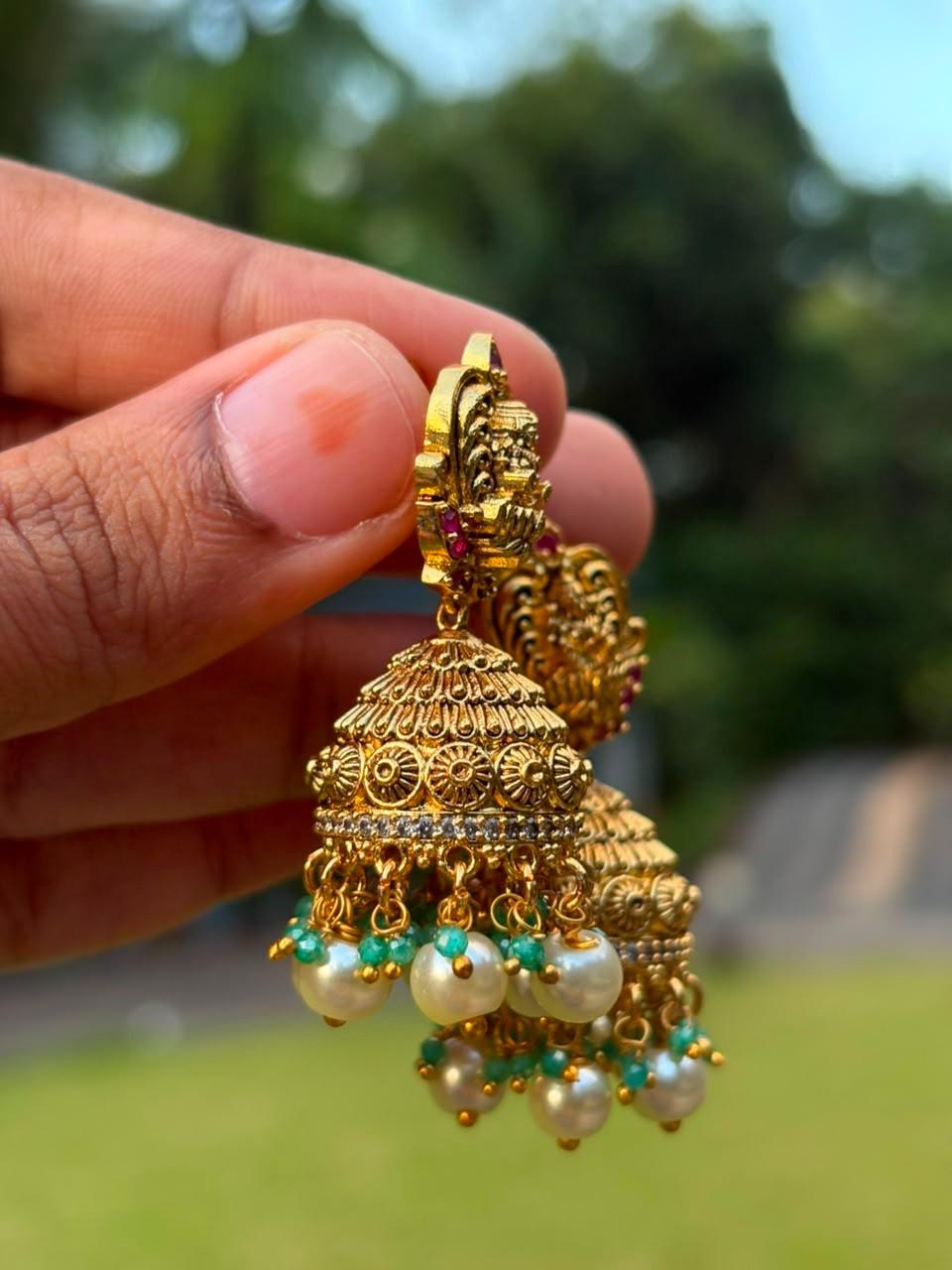 J0034 Premium Quality Lakshmi Jhumka
