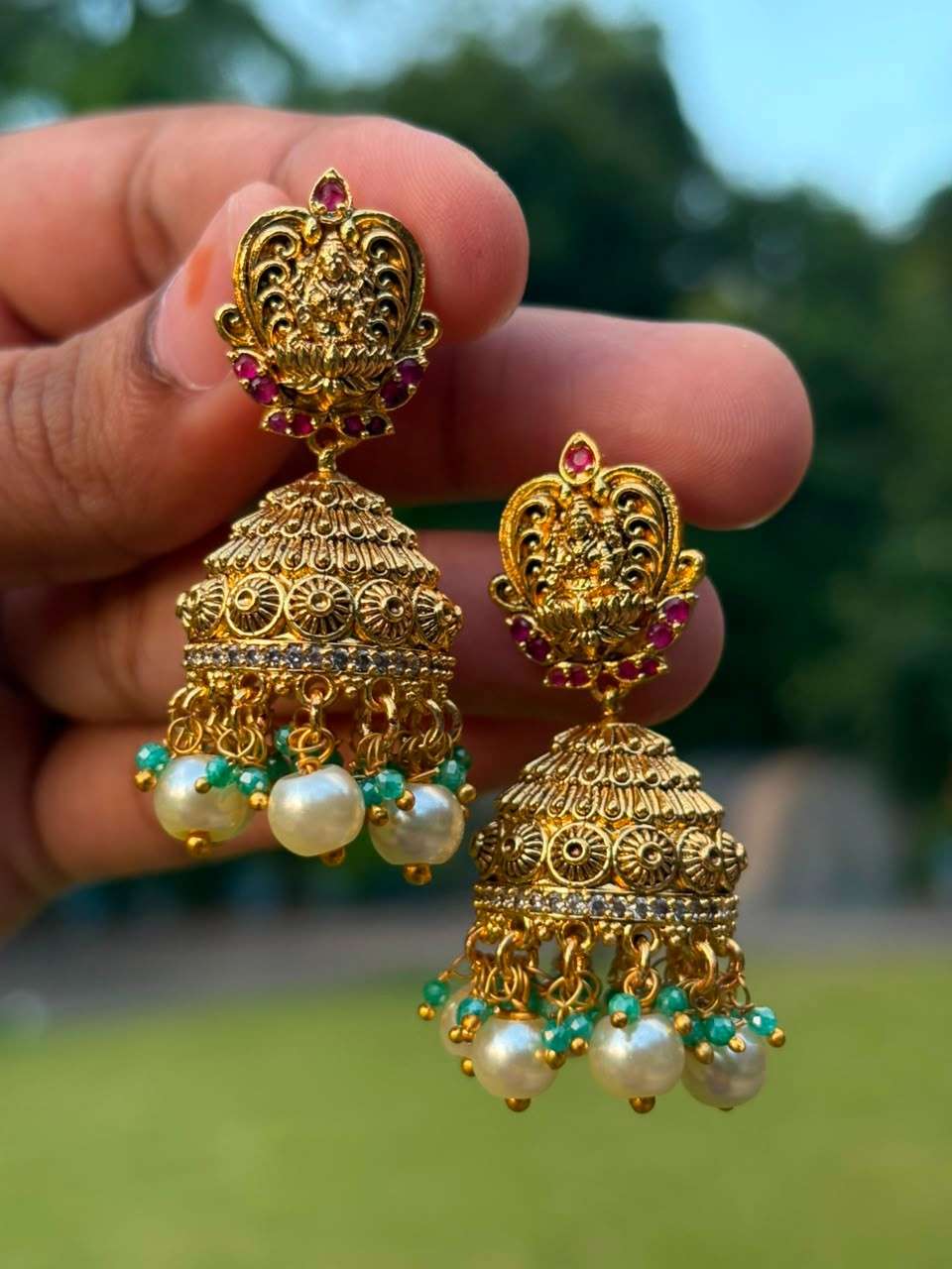 J0034 Premium Quality Lakshmi Jhumka