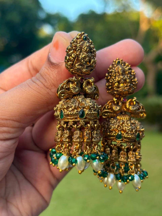 Antique Unique Lakshmi Jhumka J0028-S40