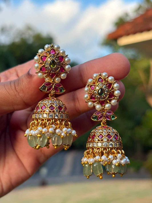 J0063 Bridal Stone Jhumka stones