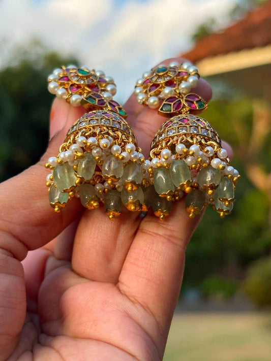 J0063 Bridal Stone Jhumka stones