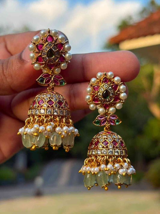 J0063 Bridal Stone Jhumka stones
