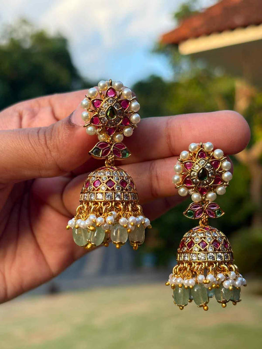 J0063 Bridal Stone Jhumka stones