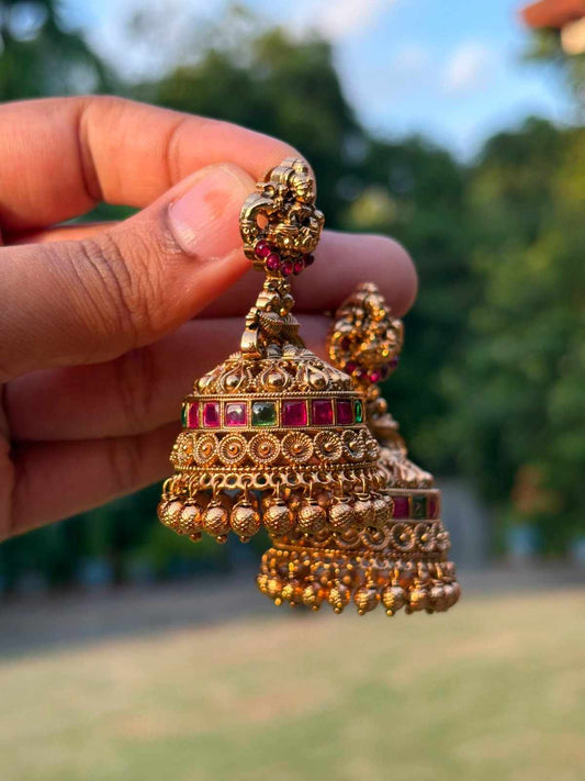 J0033 Premium Bridal  Lakshmi Jhumka