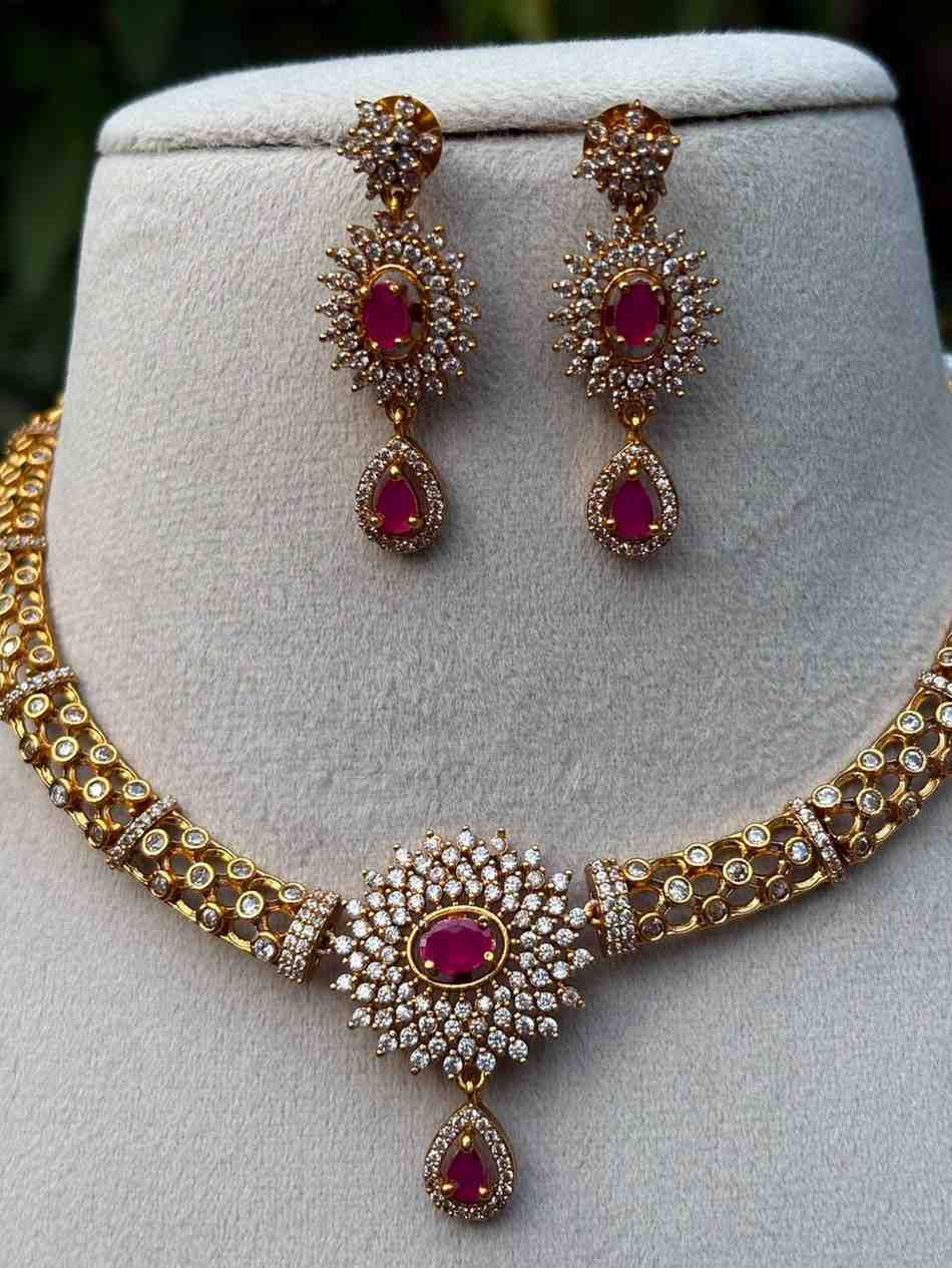 N006 Hasli AD ruby necklace