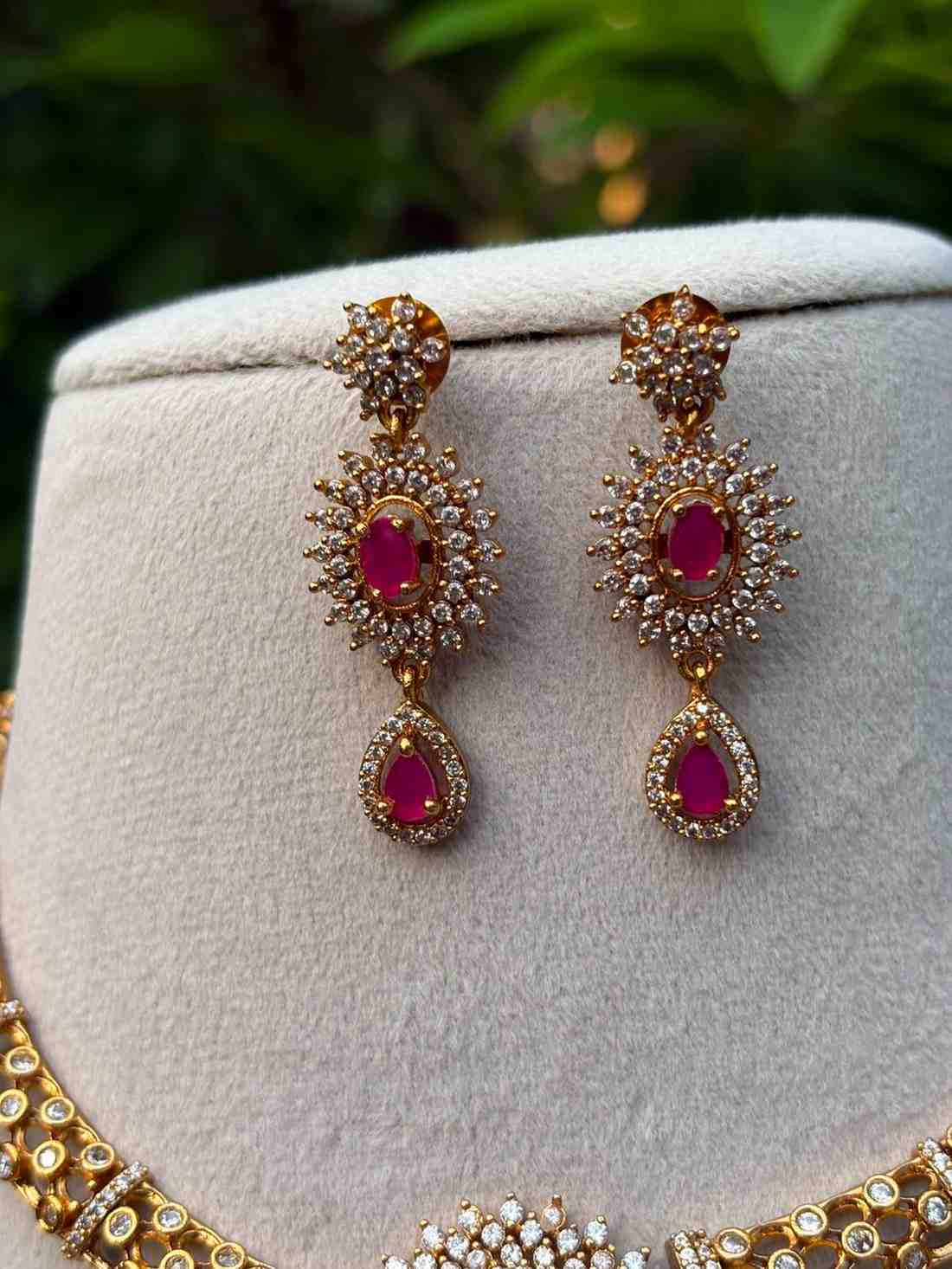 N006 Hasli AD ruby necklace