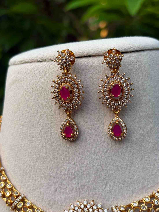N006 Hasli AD ruby necklace