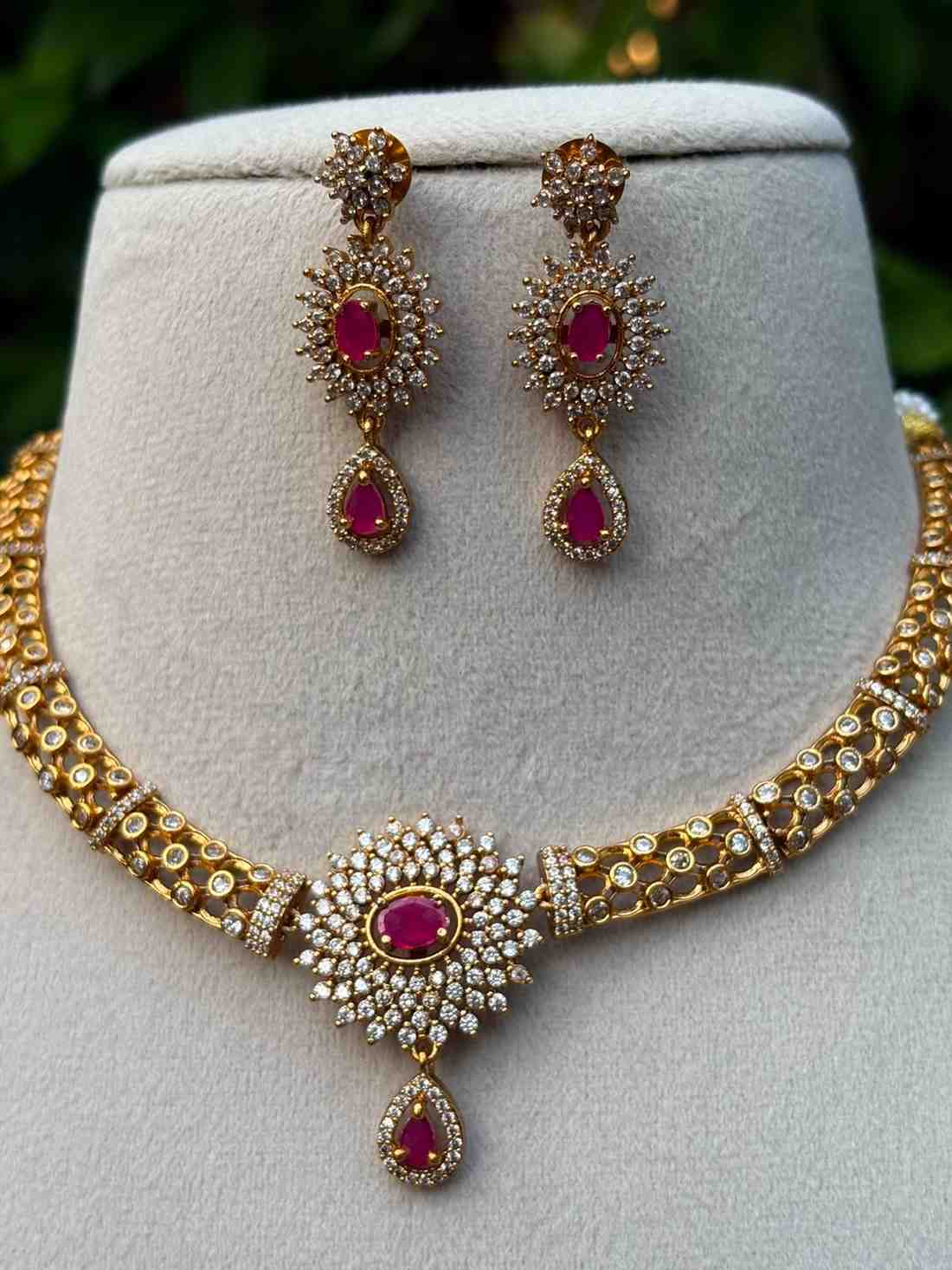 N006 Hasli AD ruby necklace