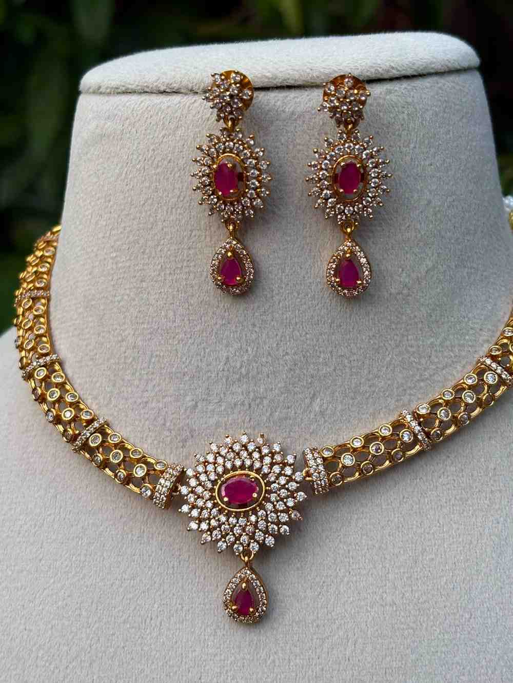 N006 Hasli AD ruby necklace