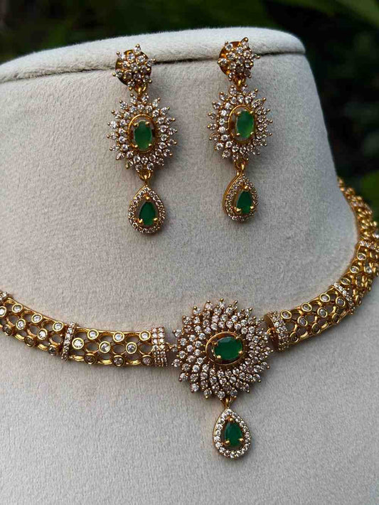 N007 Hasli Ad Emerald Green Necklace