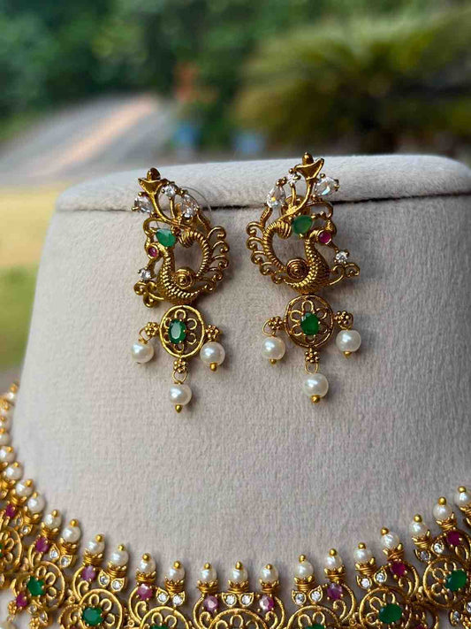 N0145 Floral Pattern Necklace