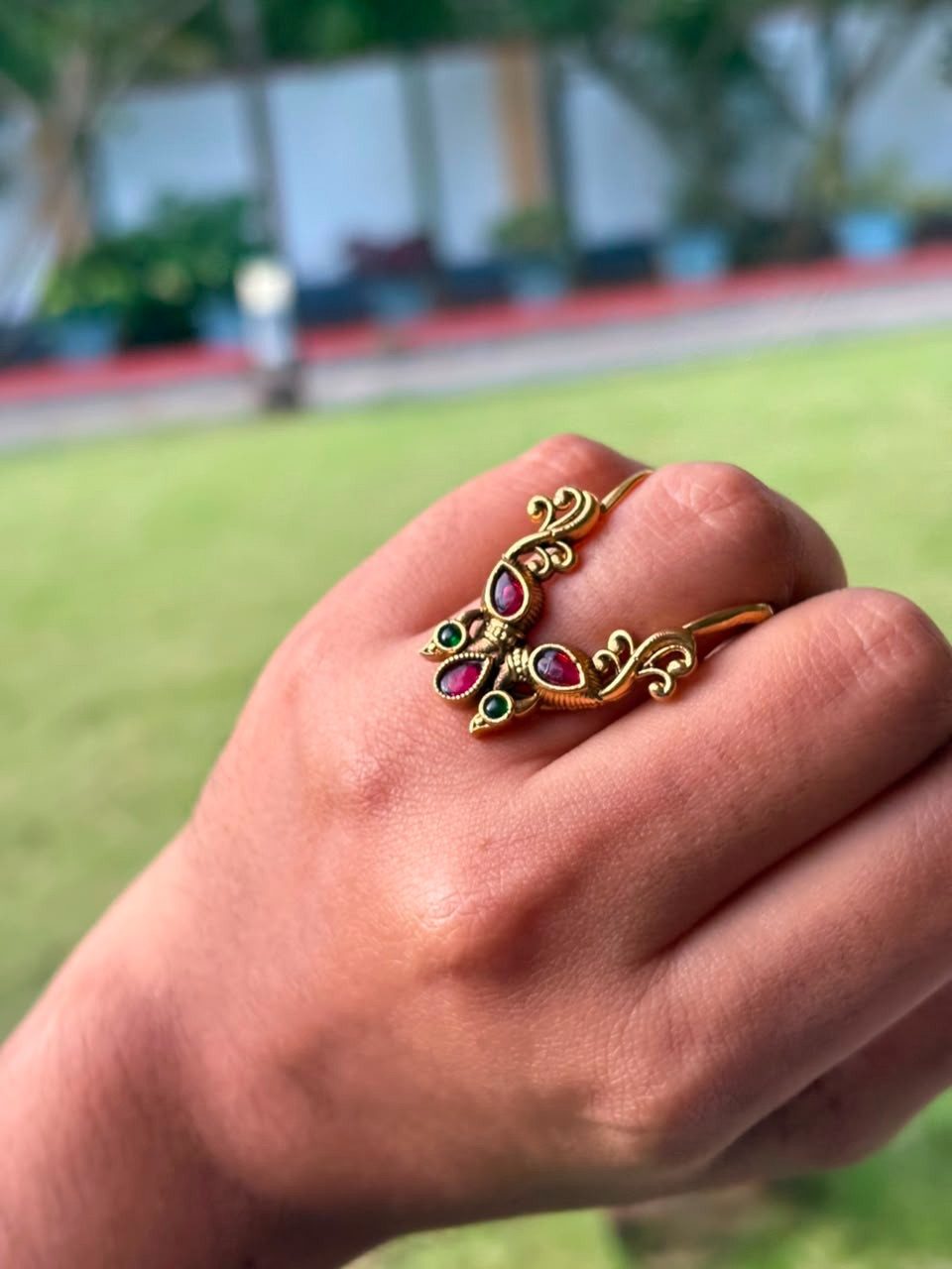 R0007 Peacock Vangi Ring