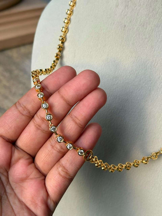 C033 Diamond Thali Chain 27.5 inches
