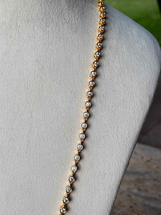 C033 Diamond Thali Chain 27.5 inches