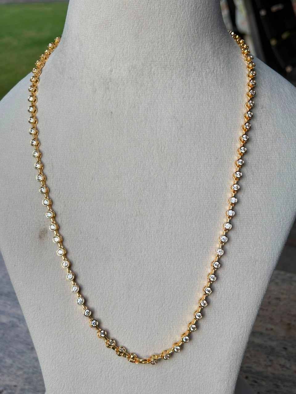C033 Diamond Thali Chain 27.5 inches
