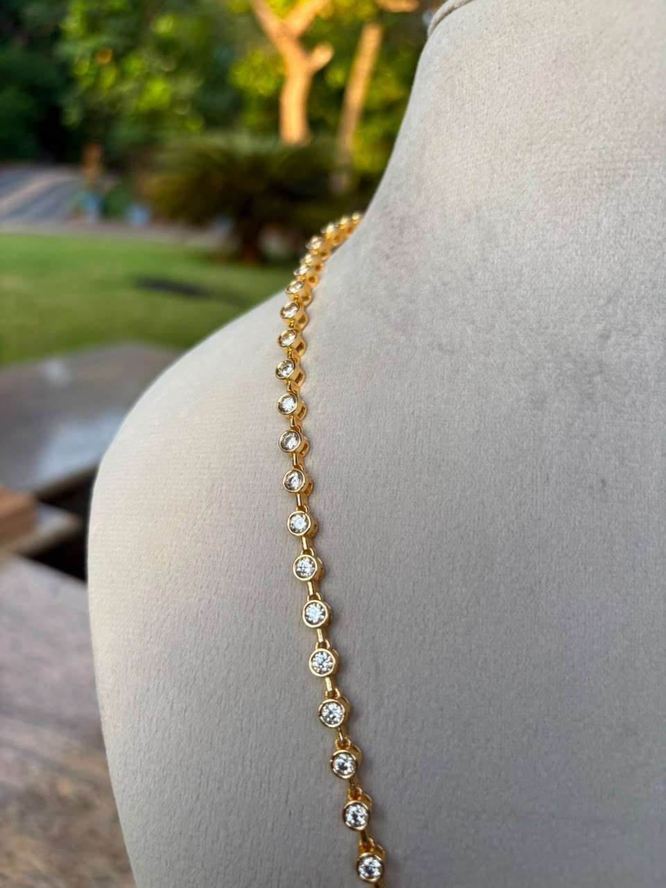 C033 Diamond Thali Chain 27.5 inches