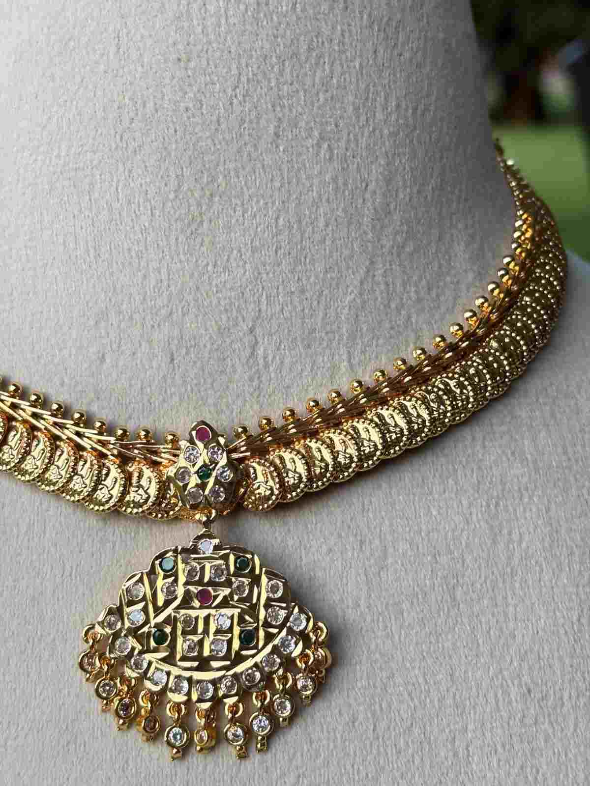 N0337 Attigai Coin Necklace