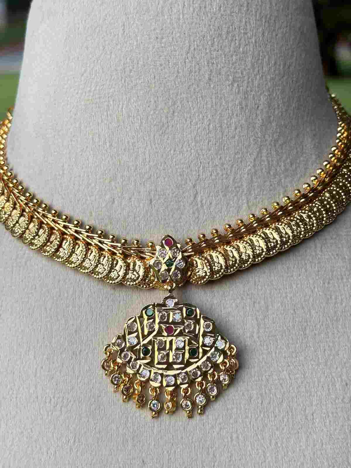 N0337 Attigai Coin Necklace