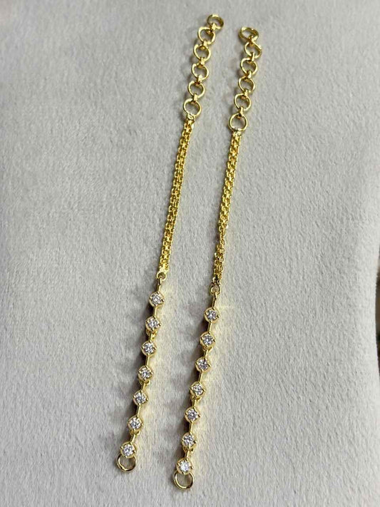 EC025 Premium Stone Straight Ear chain