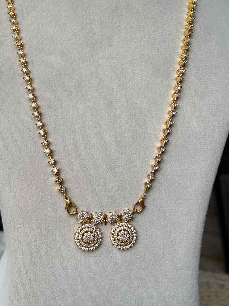 H0103 Diamond Thali Chain 29.5 inches