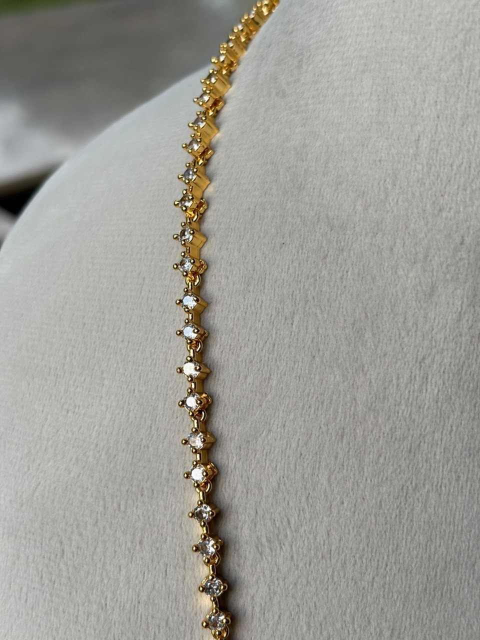H0103 Diamond Thali Chain 29.5 inches