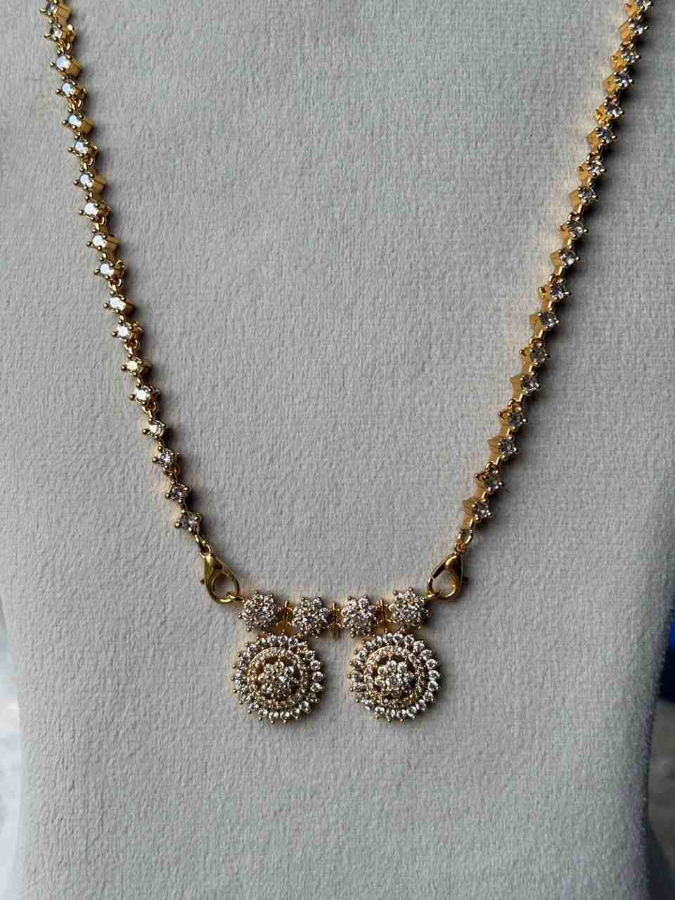 H0103 Diamond Thali Chain 29.5 inches