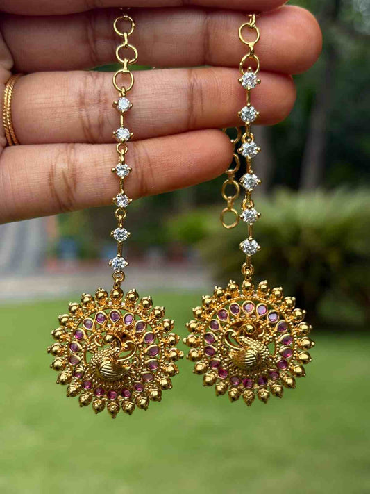 J0230 Peacock Stud With Attached Mattal
