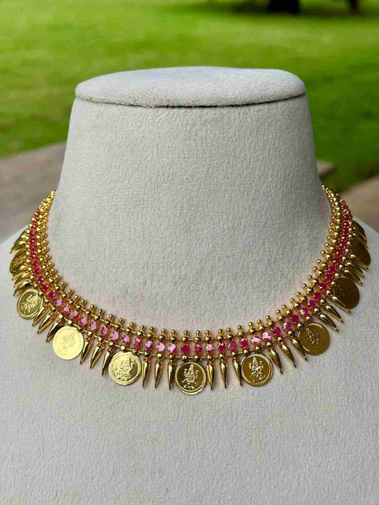N0345 Mullamottu Kasu necklace
