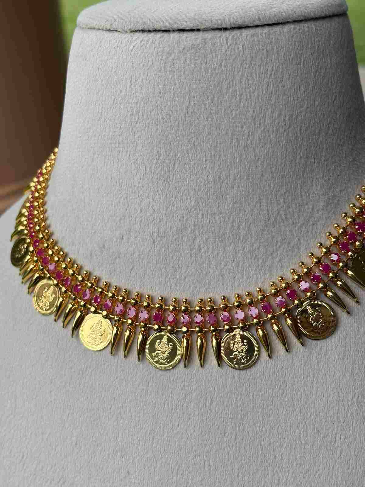 N0345 Mullamottu Kasu necklace