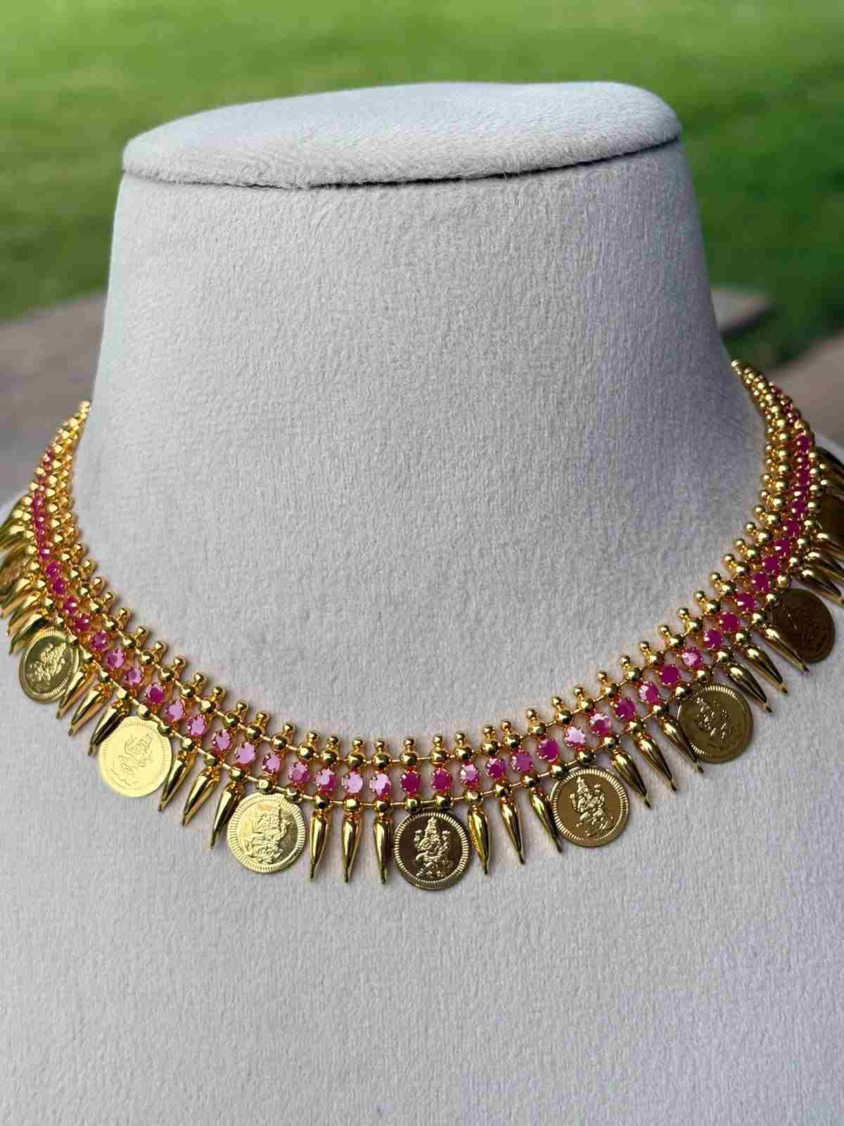 N0345 Mullamottu Kasu necklace