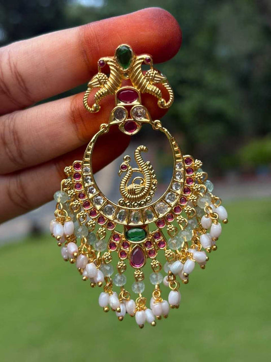 J0236 Chandbali  Earrings