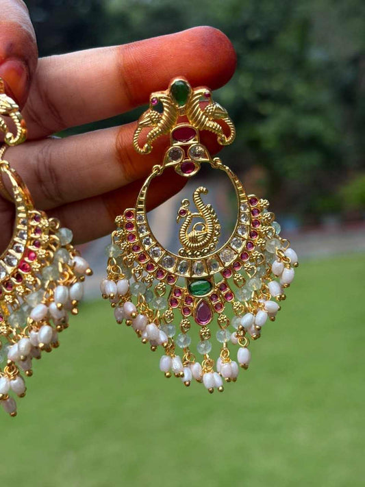 J0236 Chandbali  Earrings