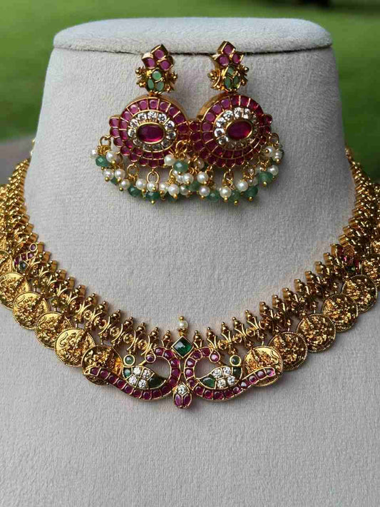 N0350 Coin 2 in 1 Necklace With Removable Pendent