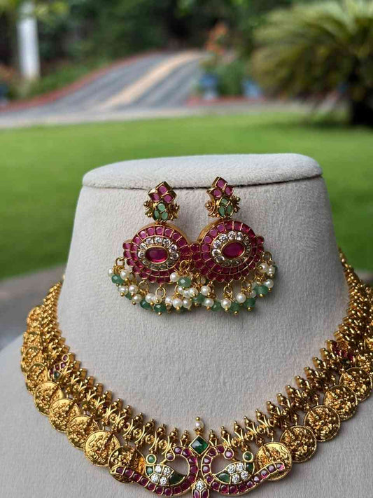 N0350 Coin 2 in 1 Necklace With Removable Pendent