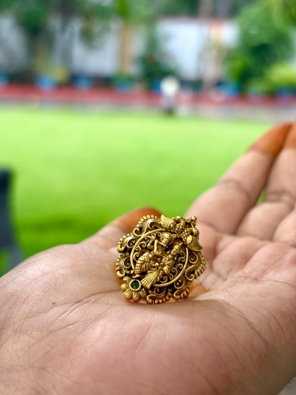 R0019 Radha Krishna Finger Ring