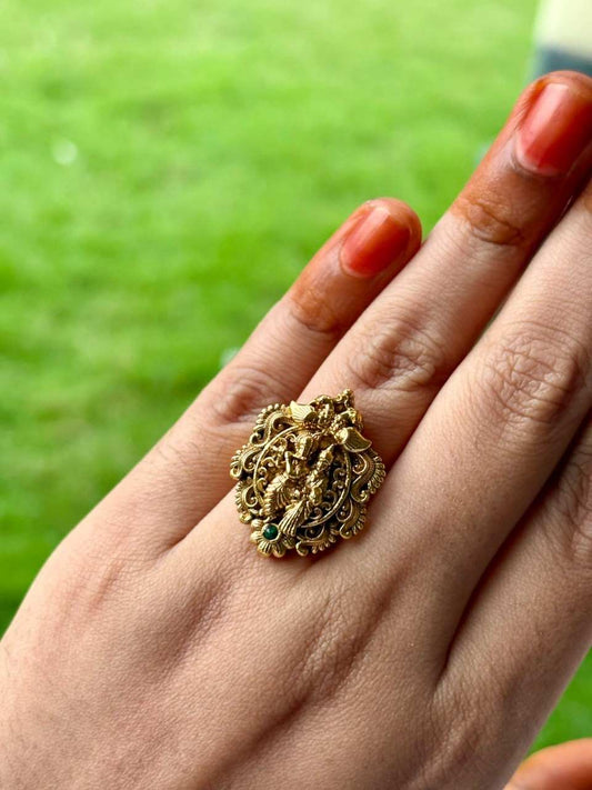 R0019 Radha Krishna Finger Ring