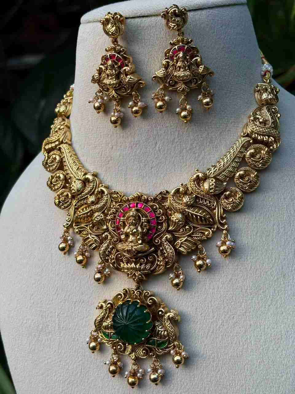 N0021 Jadau Kundan Lakshmi Necklace