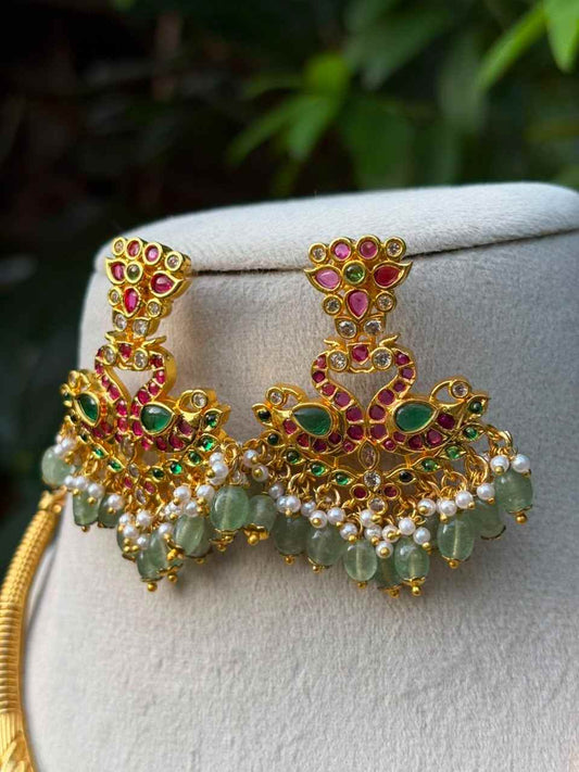 N0036 Premium kemp Stone Hasli Necklace
