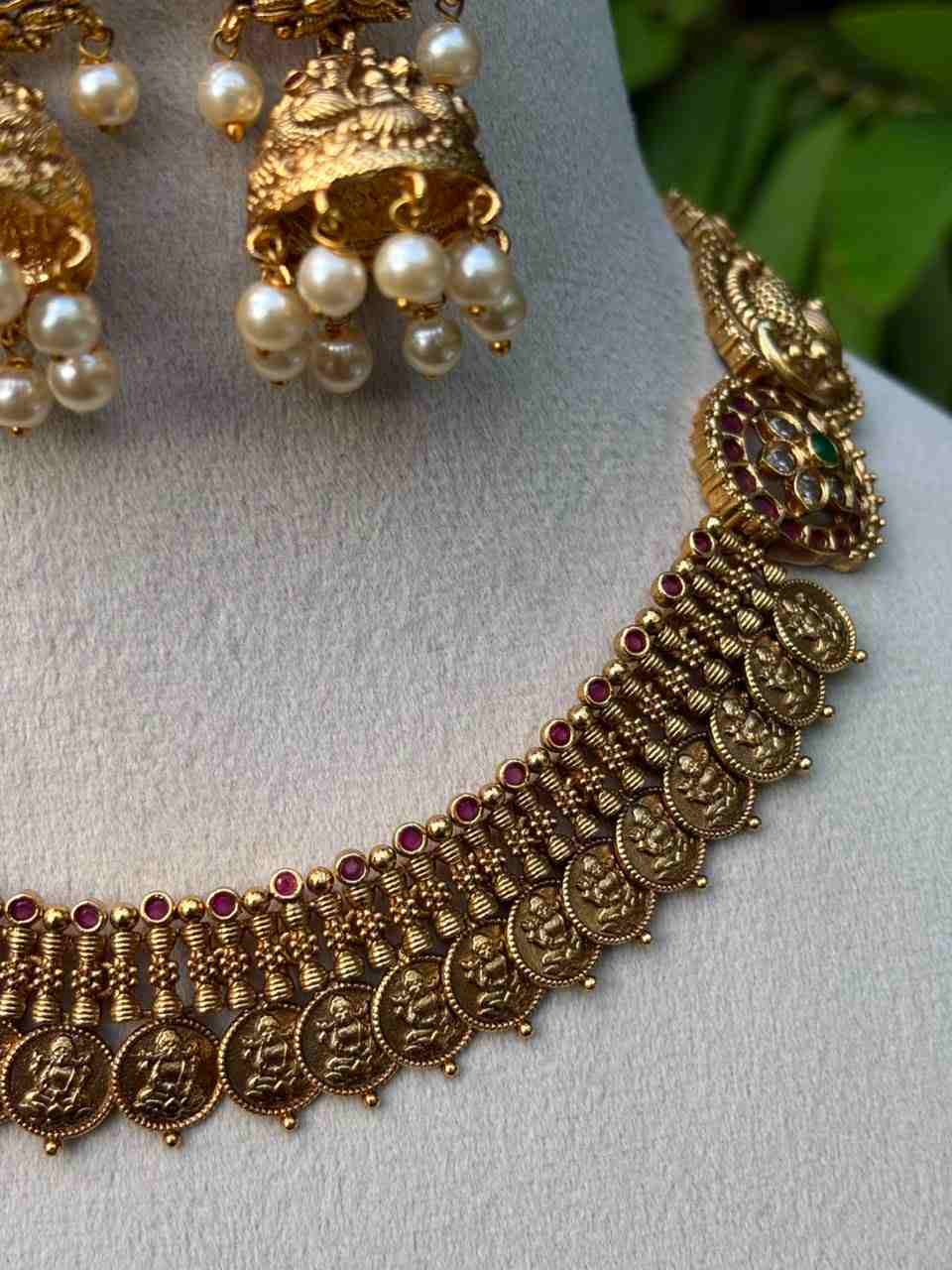 N0032 Premium Traditional Kasu coin necklace