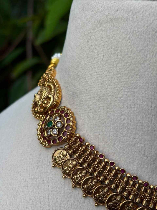 N0032 Premium Traditional Kasu coin necklace