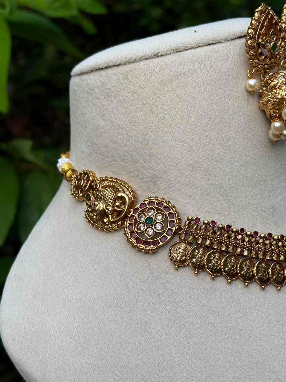 N0032 Premium Traditional Kasu coin necklace