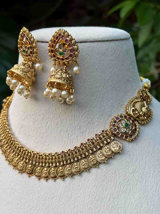 N0032 Premium Traditional Kasu coin necklace
