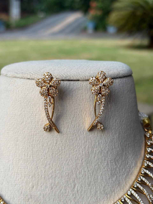 N0099 White Stone Necklace