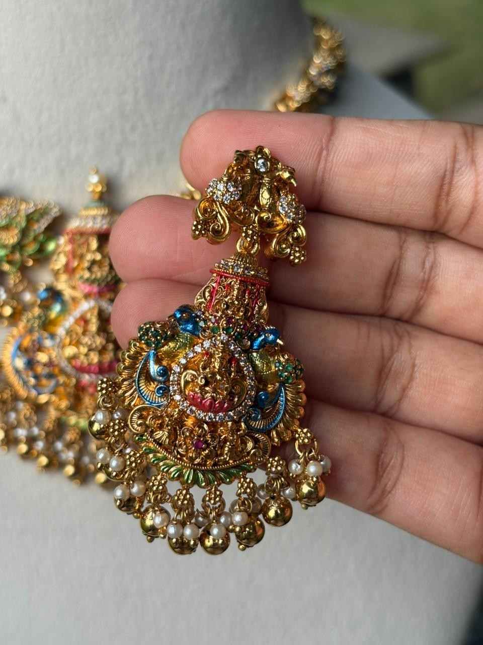 N0093 Enamel Hand Painted Meenakari necklace