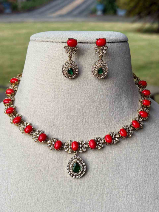 N0097 Coral Beads Necklace