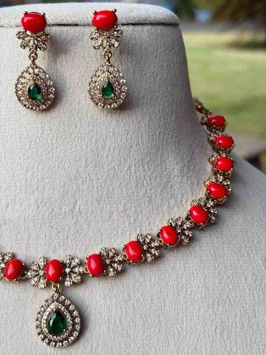 N0097 Coral Beads Necklace