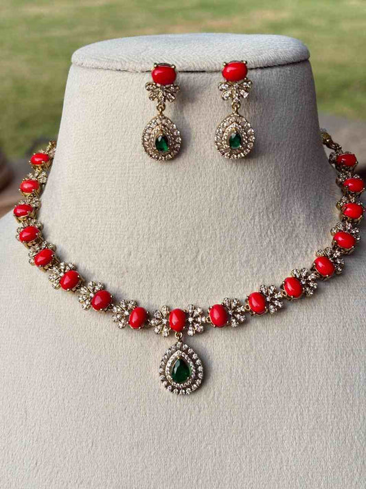 N0097 Coral Beads Necklace