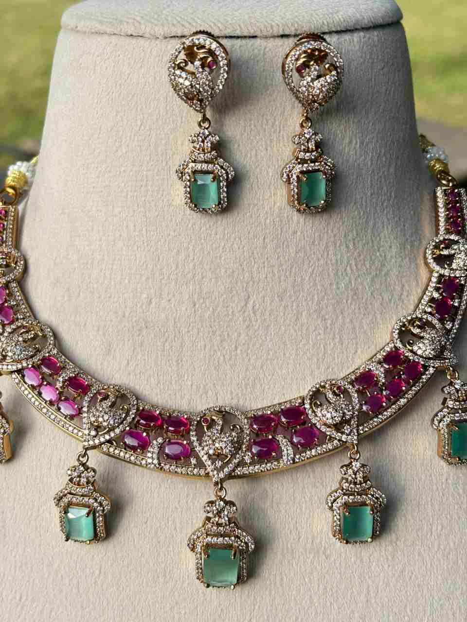 Hasli Pastel Kemp Stones Necklace N0023