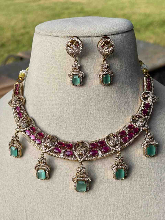 Hasli Pastel Kemp Stones Necklace N0023
