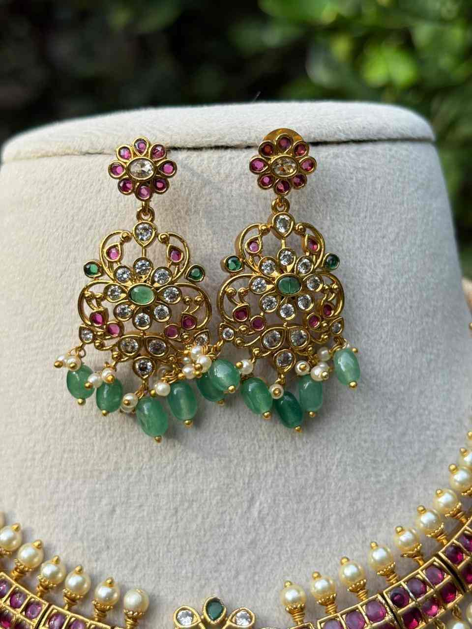 N0101 Traditional Kundan Stones Necklace